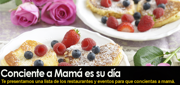 Restaurantes  para festejar a Mamá