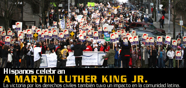 Hispanos celebran a Martin Luther King Jr.