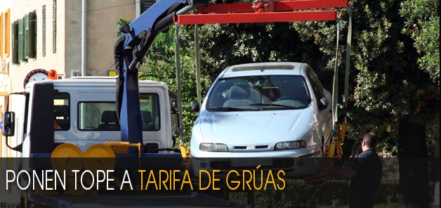 Ponen tope a tarifa de grúas