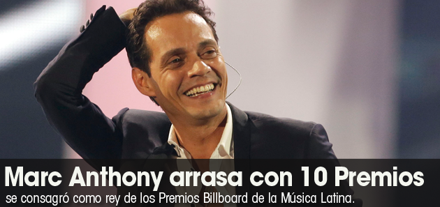 Marc Anthony arrasa con 10 Premios Billboard