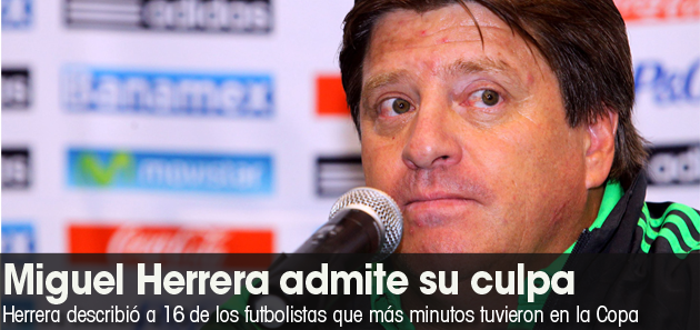 Miguel Herrera admite su culpa