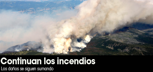 Viviendas destruidas por incendio en Washington