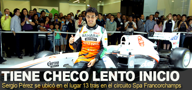 Tiene Checo lento inicio