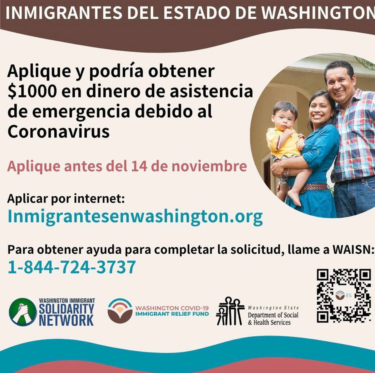 Los inmigrantes de Washington pueden recibir 1000 a través de un nuevo